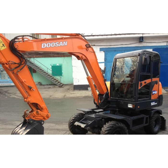Аренда мини-экскаватора Doosan DX55WV